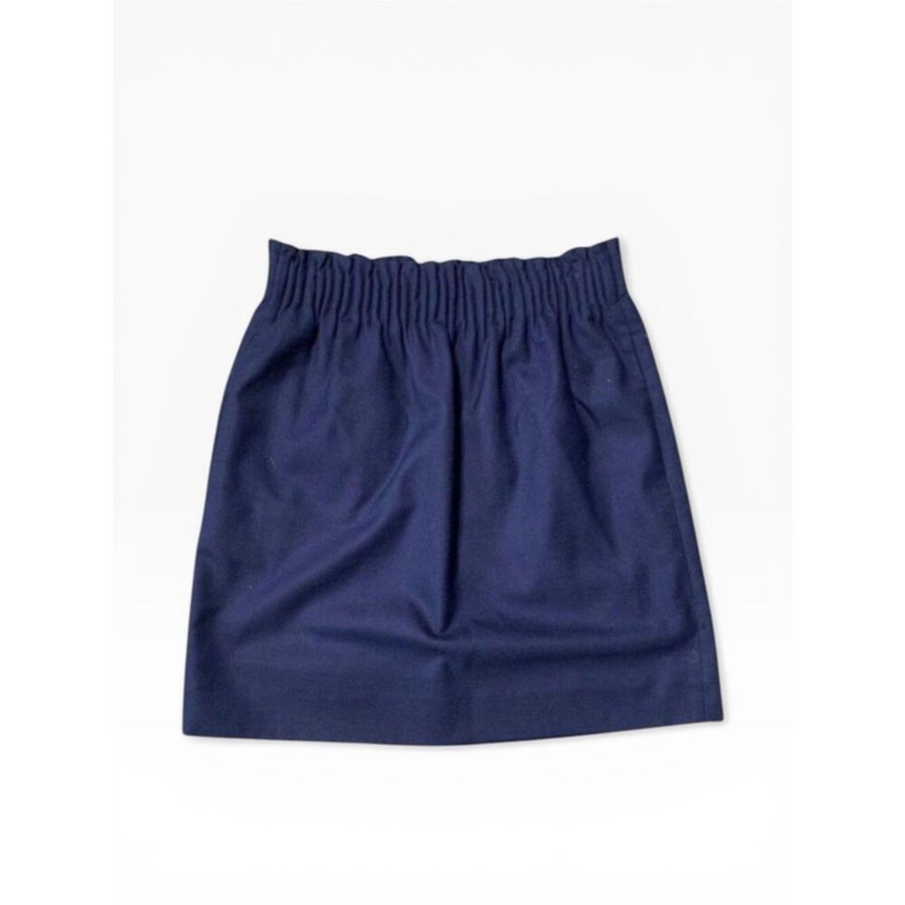 J. Crew Paperbag Skirt Navy 90s A Line Preppy Office Minimalist Workwear